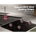 Devanti Ceramic Cooktop 60cm Electric Cooker 4 Burner Stove Hob Touch Control -Home Living Store - -  