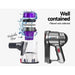 Devanti Corded Handheld Bagless Vacuum Cleaner - Purple and Silver -Home Living Store - -  