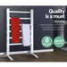 Devanti Electric Heated Towel Rail Rack 6 Bars Freestanding Clothes Dry Warmer -Home Living Store - -  