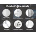 Devanti Electric Heated Towel Rail Rails Warmer Rack Aluminium 6 Bars -Home Living Store - -  