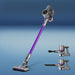 Devanti Handheld Vacuum Cleaner Bagless Cordless 120W Purple -Home Living Store - -  