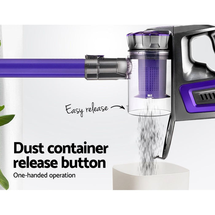 Devanti Handheld Vacuum Cleaner Stick Cordless Car Vacuum 2-Speed HEPA Filter -Home Living Store - -  