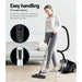Devanti Vacuum Cleaner Bagless Cyclone Cyclonic Vac Home Office Car 2200W Black -Home Living Store - -  