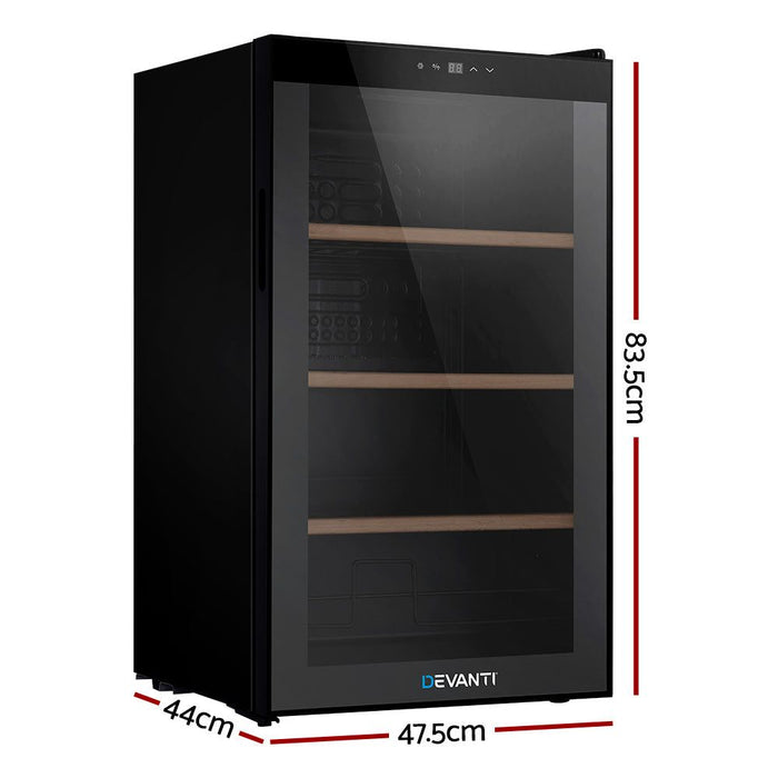 Devanti Wine Cooler 34 Bottles Compressor Chiller Beverage Fridge -Home Living Store - -  