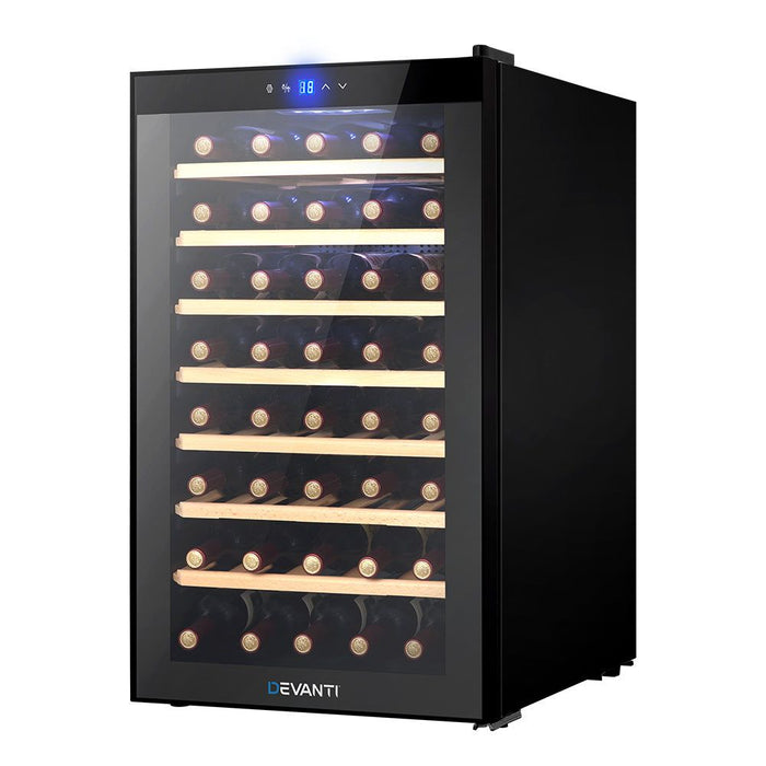 Devanti Wine Cooler Fridge 51 Bottles -Home Living Store - -  