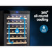 Devanti Wine Cooler Fridge 51 Bottles -Home Living Store - -  