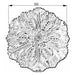 Dianthus Circle of Flowers Floral Wall Art by Urban Style -Home Living Store - -  