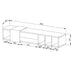 Dronus 1800 Floating Entertainment Unit, Hovering Wall Mount Black by Tauris™ -Home Living Store - -  
