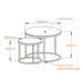 ECHO 600 Nested Coffee Table Set Oak by Censi -Home Living Store - -  