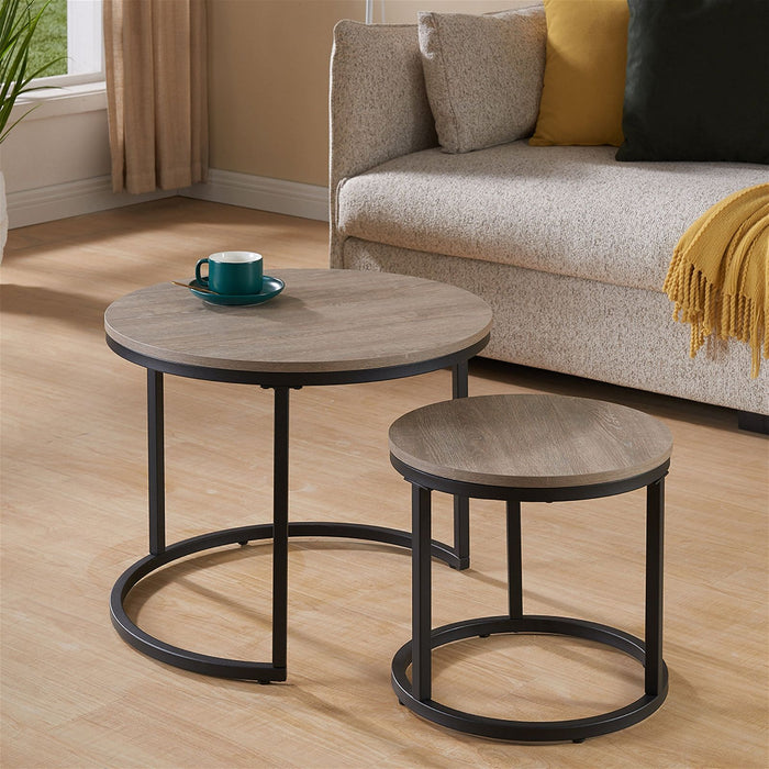 ECHO 600 Nested Coffee Table Set Oak by Censi -Home Living Store - -  