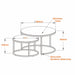 ECHO 800 Nested Coffee Table Set Cement by Censi -Home Living Store - -  