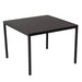 Eden 4-Seater Outdoor Lounge Set with Coffee Table in Black-Stylish Textile and Rope Design -Home Living Store - -  