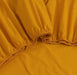 Elan Linen 100% Egyptian Cotton Vintage Washed 500TC Mustard Double Bed Sheets Set -Home Living Store - -  