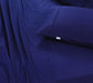 Elan Linen 100% Egyptian Cotton Vintage Washed 500TC Navy Blue 50 cm Deep Mega Queen Bed Sheets Set -Home Living Store - -  