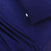 Elan Linen 100% Egyptian Cotton Vintage Washed 500TC Navy Blue 50 cm Deep Mega Queen Bed Sheets Set -Home Living Store - -  