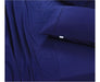 Elan Linen 100% Egyptian Cotton Vintage Washed 500TC Navy Blue Single Bed Sheets Set -Home Living Store - -  