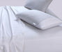 Elan Linen 100% Egyptian Cotton Vintage Washed 500TC White Double Bed Sheets Set -Home Living Store - -  