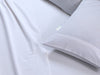 Elan Linen 100% Egyptian Cotton Vintage Washed 500TC White Single Bed Sheets Set -Home Living Store - -  