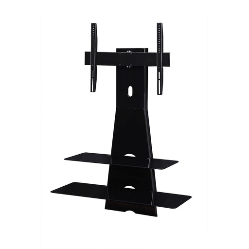 Electra Black Wall Mount TV Stand with Bracket Mount, Two Shelves, Cable Management by Tauris -Home Living Store - -  