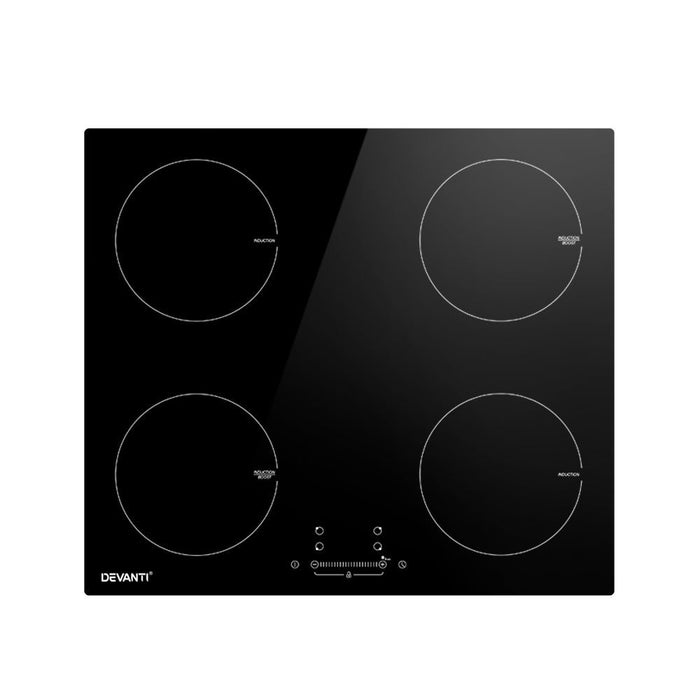 Electric Induction Cooktop 60cm Ceramic 4 Zones Stove Cook Top Hot Plate -Home Living Store - -  