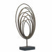 Ellipse Rings Table Top Golden Ornament by Urban Style -Home Living Store - -  