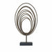 Ellipse Rings Table Top Golden Ornament by Urban Style -Home Living Store - -  