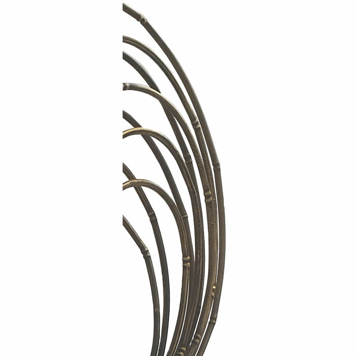 Ellipse Rings Table Top Golden Ornament by Urban Style -Home Living Store - -  