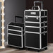 Embellir Makeup Case Beauty Trolley Cosmetic Organiser Box Travel Wheels Black -Home Living Store - -  