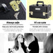 Embellir Makeup Case Beauty Trolley Cosmetic Organiser Box Travel Wheels Gold -Home Living Store - -  