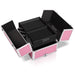 Embellir Makeup Case Beauty Trolley Cosmetic Organiser Box Travel Wheels Pink -Home Living Store - -  