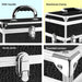 Embellir Portable Cosmetic Beauty Makeup Carry Case with Mirror - Crocodile Black -Home Living Store - -  