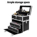Embellir Portable Cosmetic Beauty Makeup Carry Case with Mirror - Crocodile Black -Home Living Store - -  