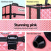Embellir Portable Cosmetic Beauty Makeup Case - Diamond Pink -Home Living Store - -  