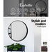 Embellir Wall Mirror Makeup 70cm Home Decor Framed Mirrors Bathroom Round Black -Home Living Store - -  