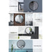 Embellir Wall Mirror Makeup 70cm Home Decor Framed Mirrors Bathroom Round Black -Home Living Store - -  