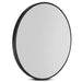 Embellir Wall Mirror Makeup 90cm Home Decor Framed Mirrors Bathroom Round Black -Home Living Store - -  