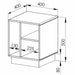 Encore Side Table Dark Oak by Tauris™ -Home Living Store - -  