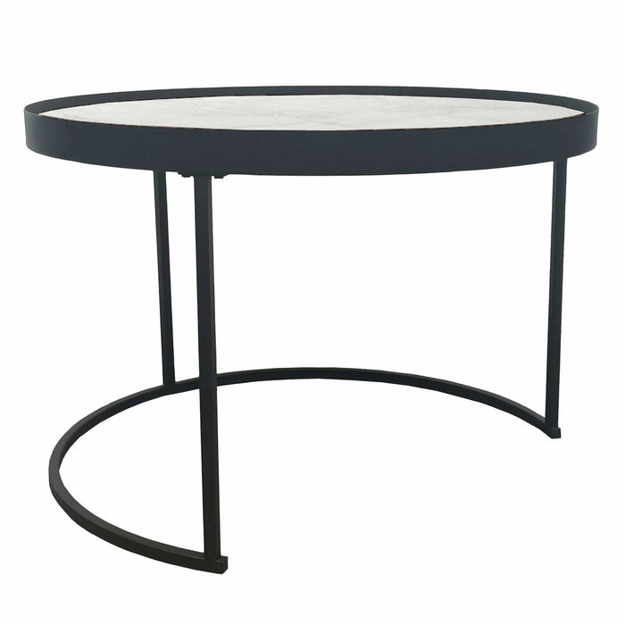 Nested Coffee Table White Marble/English Oak by Criterion™ -Home Living Store - -  