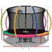 Everfit 10FT Trampoline Round Trampolines With Basketball Hoop Kids Present Gift Enclosure Safety Net Pad Outdoor Multi-coloured -Home Living Store - -  