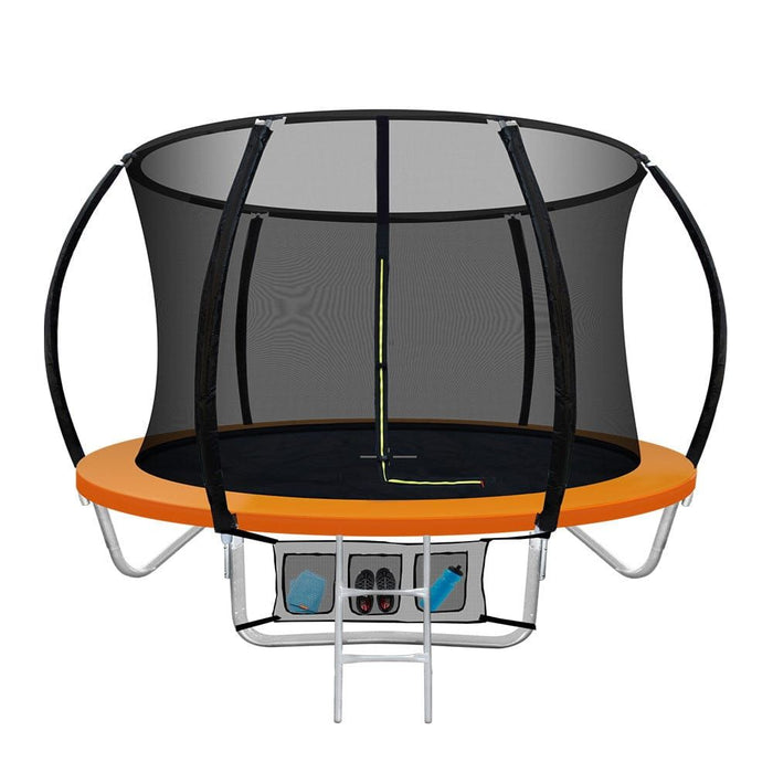 Everfit Trampoline 8FT Kids Trampolines Cover Safety Net Pad Gift Orange -Home Living Store - -  