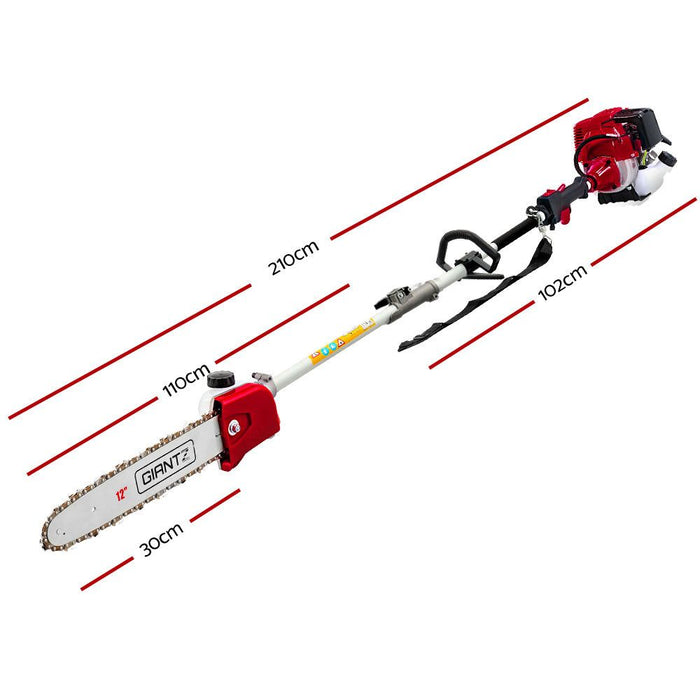 FOUR-STROKE Pole Chainsaw Hedge Trimmer Brush Cutter Whipper Multi Tool Saw -Home Living Store - -  
