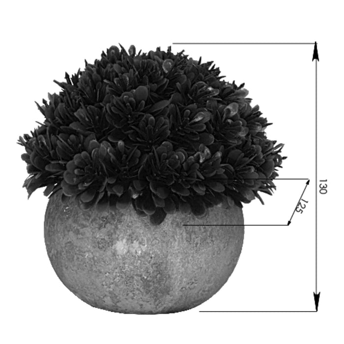 Faux Plant With Purple Flowers 12cm -Home Living Store - -  