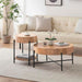 Felled Round Coffee Table 810mm - American Oak by Woodstock -Home Living Store - -  