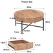 Felled Round Coffee Table 810mm - American Oak by Woodstock -Home Living Store - -  