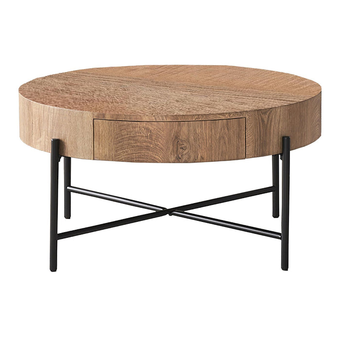Felled Round Coffee Table 810mm - American Oak by Woodstock -Home Living Store - -  