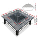 Fire Pit BBQ Grill Smoker Table Outdoor Garden Ice Pits Wood Firepit -Home Living Store - -  