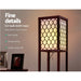 Floor Lamp LED Storage Shelf Standing Vintage Wood Light Reading Bedroom -Home Living Store - -  