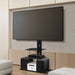 Floor TV Stand Bracket Mount Swivel Height Adjustable 32 to 70 Inch Black -Home Living Store - -  