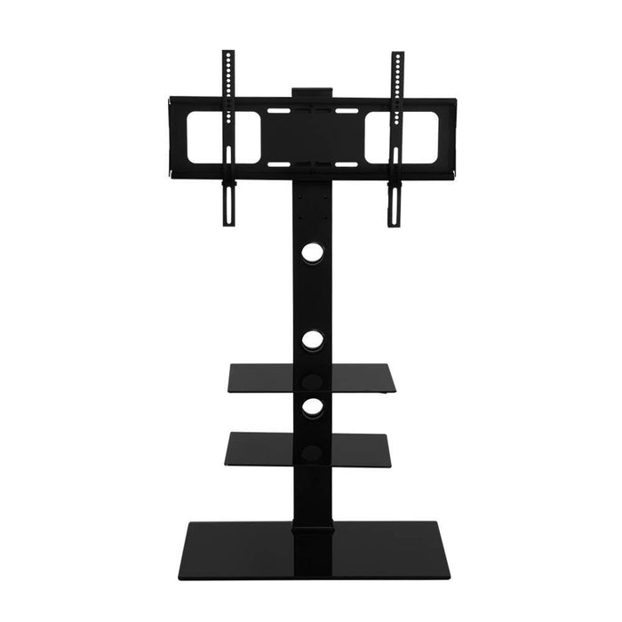 Floor TV Stand Bracket Mount Swivel Height Adjustable 32 to 70 Inch Black -Home Living Store - -  