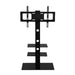 Floor TV Stand Bracket Mount Swivel Height Adjustable 32 to 70 Inch Black -Home Living Store - -  